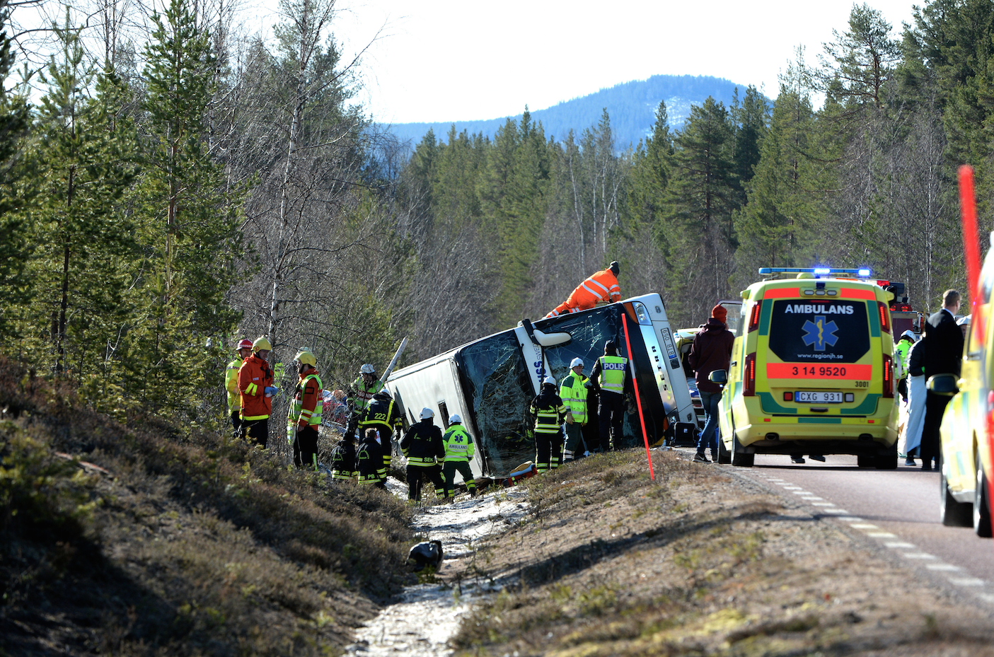 Bussolycka i Sveg. 